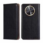 For Huawei Enjoy 60X Gloss Oil Solid Color Magnetic Leather Phone Case(Black) - 1