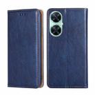 For Huawei Enjoy 60 Pro / nova 11i Gloss Oil Solid Color Magnetic Leather Phone Case(Blue) - 1