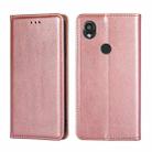 For Kyocera Digno SX3-KYG02 Gloss Oil Solid Color Magnetic Leather Phone Case(Rose Gold) - 1