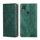 For Kyocera Digno SX3-KYG02 Gloss Oil Solid Color Magnetic Leather Phone Case(Green) - 1