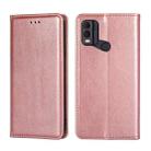 For Nokia C22 Gloss Oil Solid Color Magnetic Leather Phone Case(Rose Gold) - 1