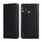 For Nokia G11 Plus Gloss Oil Solid Color Magnetic Leather Phone Case(Black) - 1