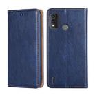 For Nokia G11 Plus Gloss Oil Solid Color Magnetic Leather Phone Case(Blue) - 1