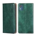 For Nokia C02 TA-1522 Gloss Oil Solid Color Magnetic Leather Phone Case(Green) - 1