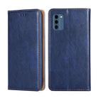 For Nokia C300 4G US Gloss Oil Solid Color Magnetic Leather Phone Case(Blue) - 1