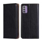 For Nokia G42 5G Gloss Oil Solid Color Magnetic Leather Phone Case(Black) - 1