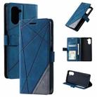 For Realme 10 Pro 5G Skin Feel Splicing Horizontal Flip Leather Phone Case(Blue) - 1