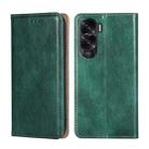 For Honor X50i 5G / 9 Lite Gloss Oil Solid Color Magnetic Leather Phone Case(Green) - 1