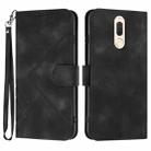 For Huawei Mate 10 Lite/Maimang 6 Line Pattern Skin Feel Leather Phone Case(Black) - 1