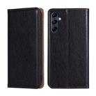 For Samsung Galaxy M14 5G Gloss Oil Solid Color Magnetic Leather Phone Case(Black) - 1