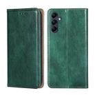 For Samsung Galaxy M14 5G Gloss Oil Solid Color Magnetic Leather Phone Case(Green) - 1
