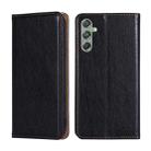 For Samsung Galaxy M34 5G / F34 5G Gloss Oil Solid Color Magnetic Leather Phone Case(Black) - 1