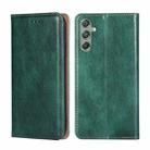 For Samsung Galaxy M34 5G / F34 5G Gloss Oil Solid Color Magnetic Leather Phone Case(Green) - 1