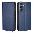 For Samsung Galaxy S24 5G Gloss Oil Solid Color Magnetic Leather Phone Case(Blue) - 1