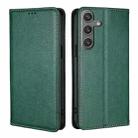 For Samsung Galaxy S24 5G Gloss Oil Solid Color Magnetic Leather Phone Case(Green) - 1