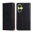 For OnePlus Nord CE 3 Lite 5G Gloss Oil Solid Color Magnetic Leather Phone Case(Black) - 1