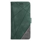 For OPPO Reno11 F Skin Feel Splicing Leather Phone Case(Green) - 2