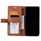 For OPPO A3 4G / 5G Skin Feel Splicing Leather Phone Case(Brown) - 3