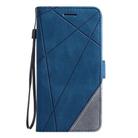 For OPPO Find X8 5G Skin Feel Splicing Leather Phone Case(Blue) - 2