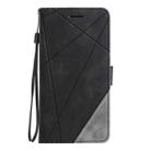 For OPPO Find X8 5G Skin Feel Splicing Leather Phone Case(Black) - 2