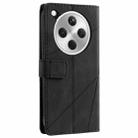 For OPPO Find X8 5G Skin Feel Splicing Leather Phone Case(Black) - 3