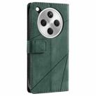 For OPPO Find X8 5G Skin Feel Splicing Leather Phone Case(Green) - 3