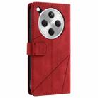 For OPPO Find X8 Pro 5G Skin Feel Splicing Leather Phone Case(Red) - 3