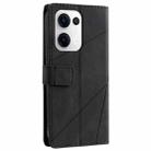 For OPPO Reno13 5G Skin Feel Splicing Leather Phone Case(Black) - 3