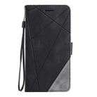 For OPPO Reno13 Pro 5G Skin Feel Splicing Leather Phone Case(Black) - 2