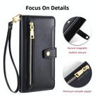 For OPPO Reno10 5G Global Sheep Texture Cross-body Zipper Wallet Leather Phone Case(Black) - 3