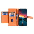 For OPPO Reno12 5G Global Sheep Texture Cross-body Zipper Wallet Leather Phone Case(Orange) - 3