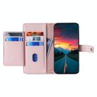 For OPPO Reno12 5G Global Sheep Texture Cross-body Zipper Wallet Leather Phone Case(Pink) - 3