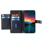 For OPPO Reno12 F 5G Sheep Texture Cross-body Zipper Wallet Leather Phone Case(Black) - 3