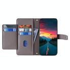 For OPPO Reno12 F 5G Sheep Texture Cross-body Zipper Wallet Leather Phone Case(Grey) - 3