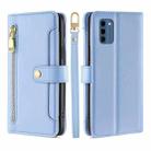 For Nokia C300 4G US Edition Lite Sheep Texture Cross-body Zipper Wallet Leather Phone Case(Blue) - 1