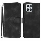 For Honor X8 4G/X30i/Play6T Pro Line Pattern Skin Feel Leather Phone Case(Black) - 1