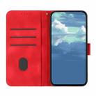 For Honor 200 Line Pattern Skin Feel Leather Phone Case(Red) - 3