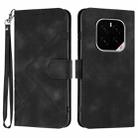 For Honor GT Pro Line Pattern Skin Feel Leather Phone Case(Black) - 1