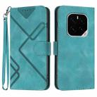 For Honor GT Pro Line Pattern Skin Feel Leather Phone Case(Light Blue) - 1