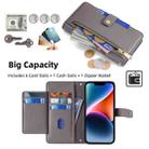 For Samsung Galaxy S24+ 5G Sheep Texture Cross-body Zipper Wallet Leather Phone Case(Grey) - 2