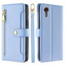 For Samsung Galaxy Xcover 7 5G Sheep Texture Cross-body Zipper Wallet Leather Phone Case(Blue) - 1