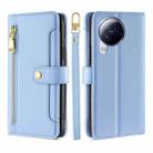 For Xiaomi Civi 3 5G Sheep Texture Cross-body Zipper Wallet Leather Phone Case(Blue) - 1