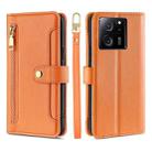 For Xiaomi Redmi K60 Ultra Sheep Texture Cross-body Zipper Wallet Leather Phone Case(Orange) - 1