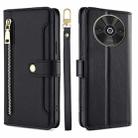 For Xiaomi Redmi A3 4G Sheep Texture Cross-body Zipper Wallet Leather Phone Case(Black) - 1