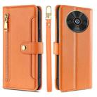 For Xiaomi Redmi A3 4G Sheep Texture Cross-body Zipper Wallet Leather Phone Case(Orange) - 1