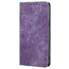 For OPPO A3 Pro 5G India RFID Anti-theft Brush Magnetic Leather Phone Case(Purple) - 2