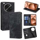 For OPPO Find X8 Ultra 5G RFID Anti-theft Brush Magnetic Leather Phone Case(Black) - 1