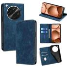 For OPPO Find X8 Ultra 5G RFID Anti-theft Brush Magnetic Leather Phone Case(Blue) - 1