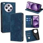For OPPO Find X8s+ 5G RFID Anti-theft Brush Magnetic Leather Phone Case(Blue) - 1