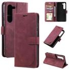 For Samsung Galaxy S23 5G Skin Feel RFID Blocking Leather Phone Case(Red) - 1